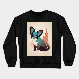 Papillon Dog 4 - Japanese Old Vintage Crewneck Sweatshirt